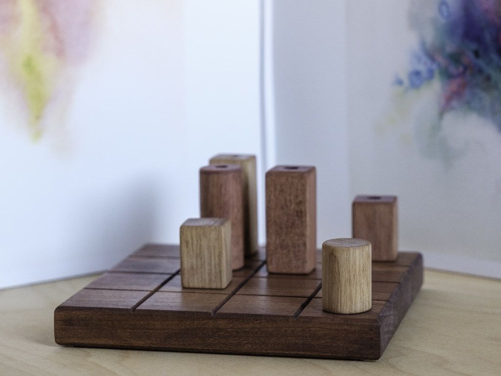 Logic game Quarto! made of wood
